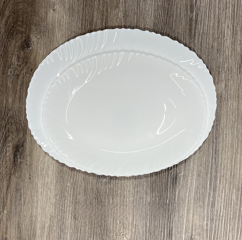 Oval Plate - Opal Glass Dinnerware